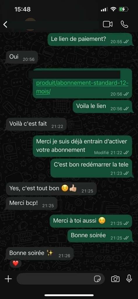 Avis client IPTV PRO FR - Screenshot 4